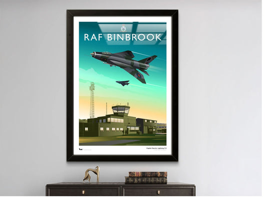 Original illustration of RAF Binbrook, a former Royal Air Force station in Binbrook, Lincolnshire