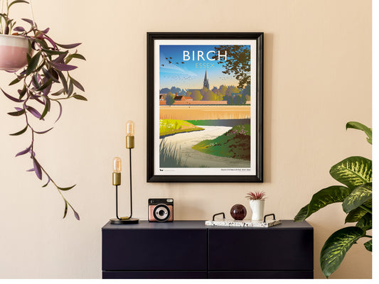 Birch Church, Essex Art Print