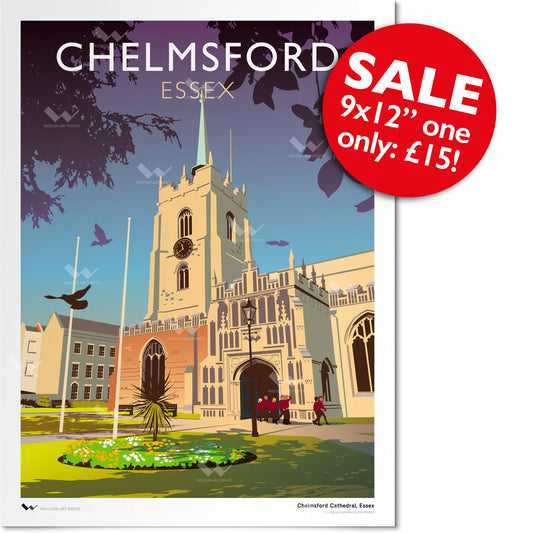 Chelmsford Cathedral, Essex (9" x 12" Sale)