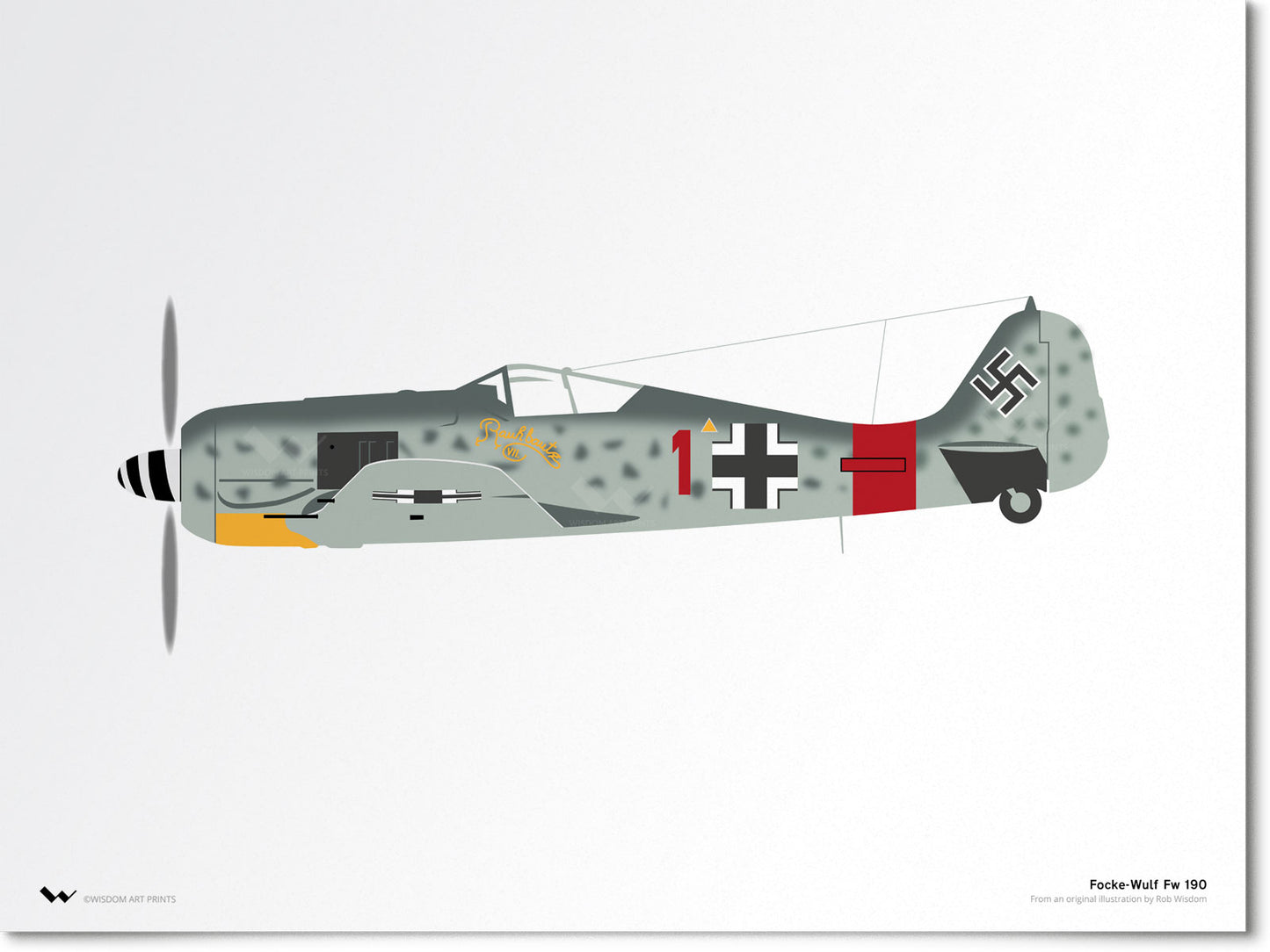 Focke-Wulf Fw190 Art Print