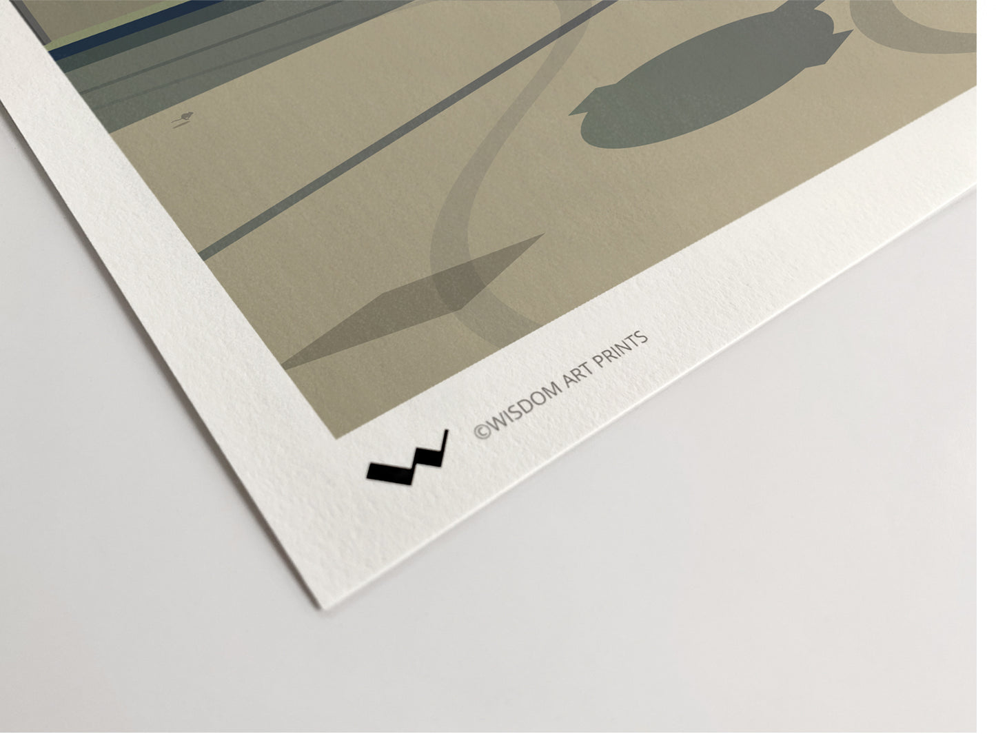 Close-up visual of our Loughton, Essex art print, showing high-quality Giclée printing on fine art paper.