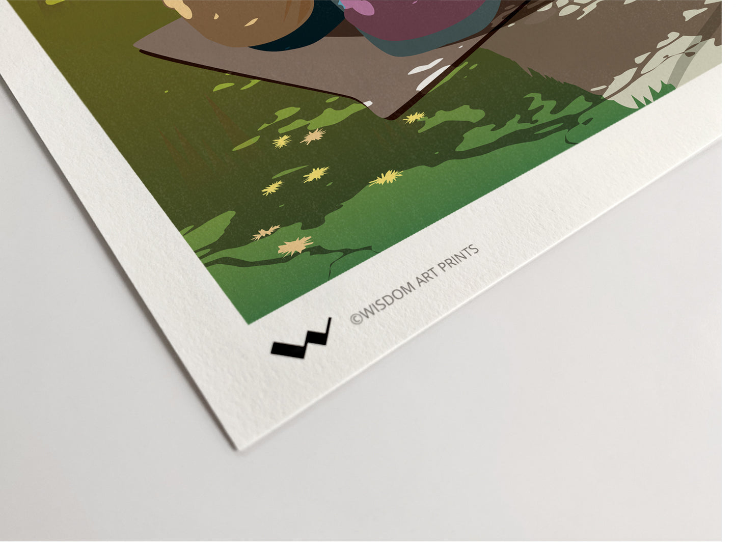 Giclée art print on cotton-rich fine art paper