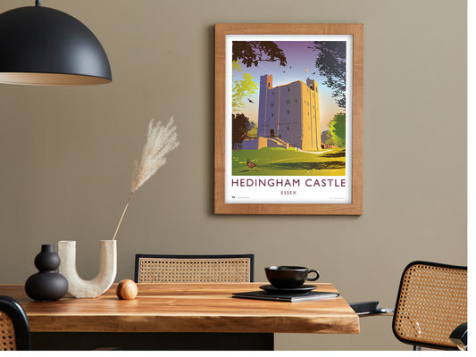Castle Hedingham Travel Poster