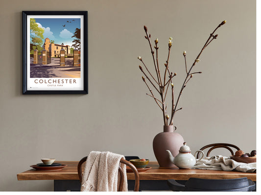 Castle Park, Colchester Travel Poster