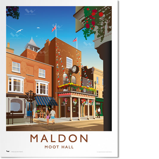 Moot Hall, Maldon, Essex Travel Poster