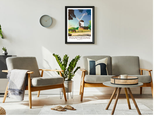 The Windmill, Mountnessing Travel Poster