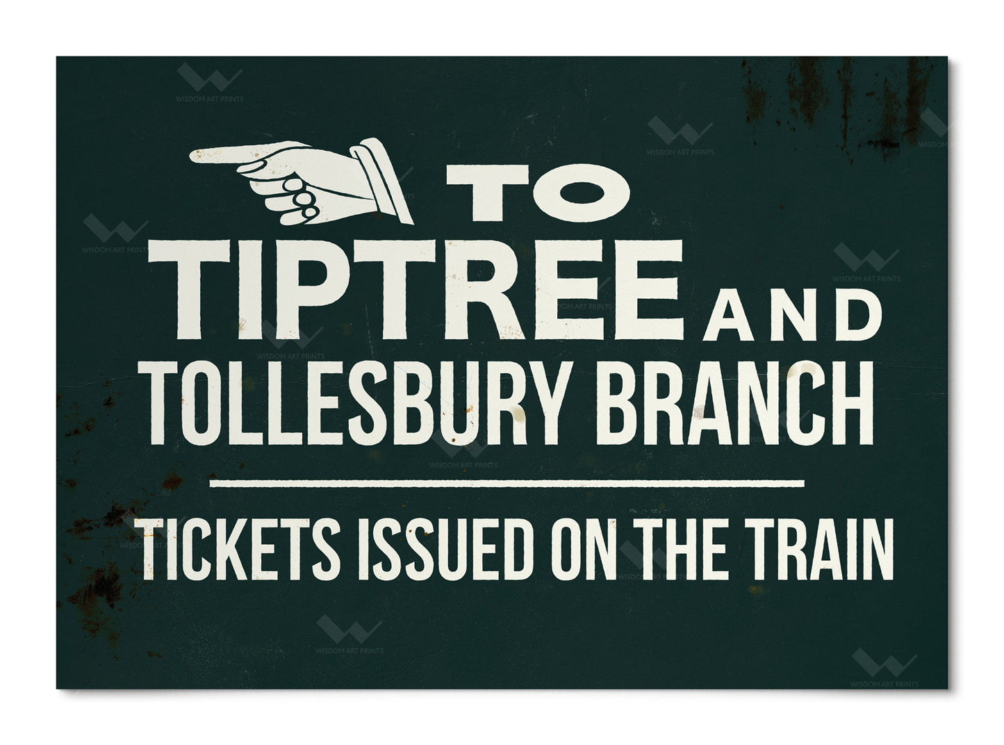 Tiptree & Tollesbury Branch Railway Sign