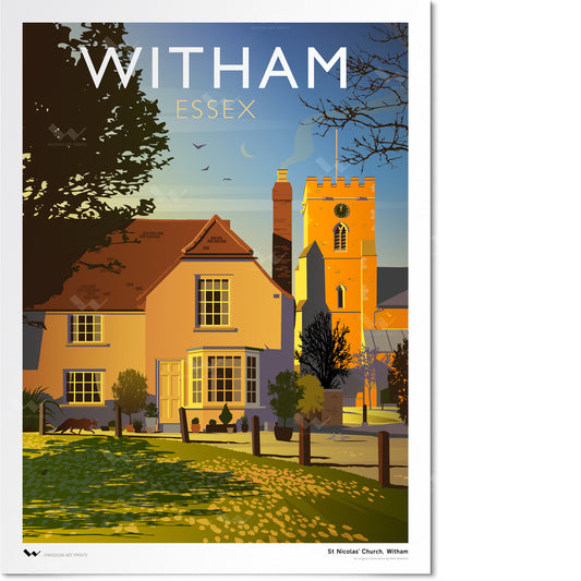 St Nicolas' Church, Witham Art Print