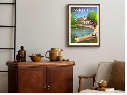 Writtle Duck Pond Art Print
