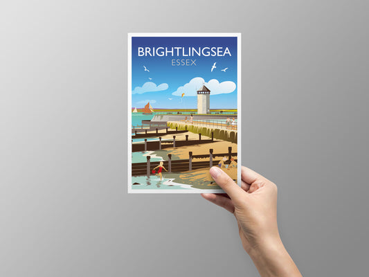 Bateman's Tower, Brightlingsea Greeting Card