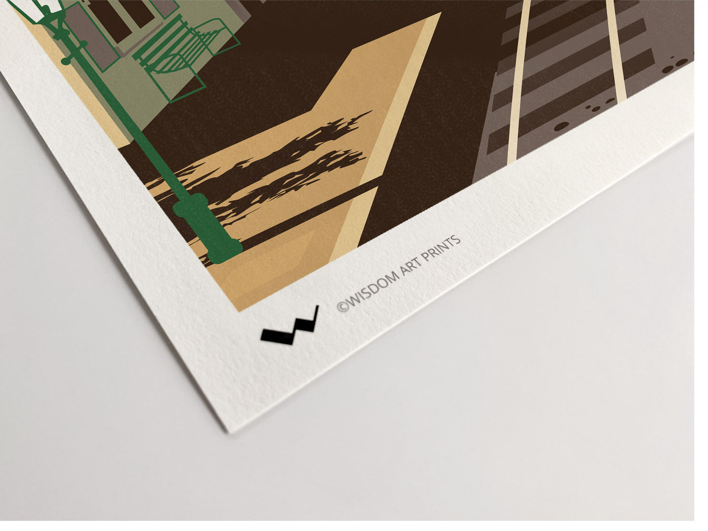 Railway art printed on 100% cotton 308gsm textured Photorag art paper