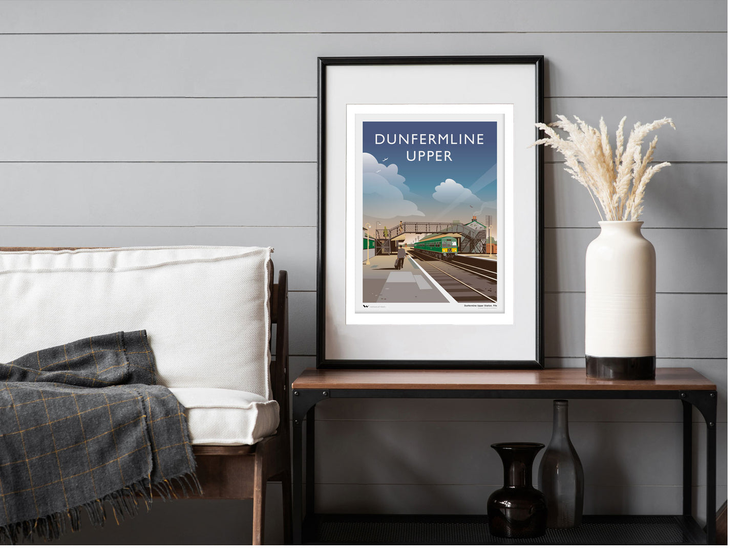 Dunfermline Upper Railway Station Giclée Print