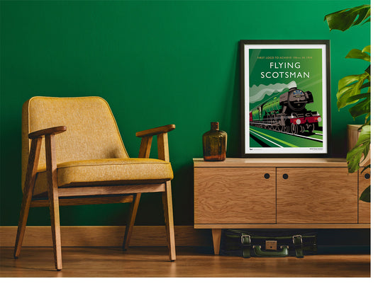 Record Breaking Flying Scotsman Art Print