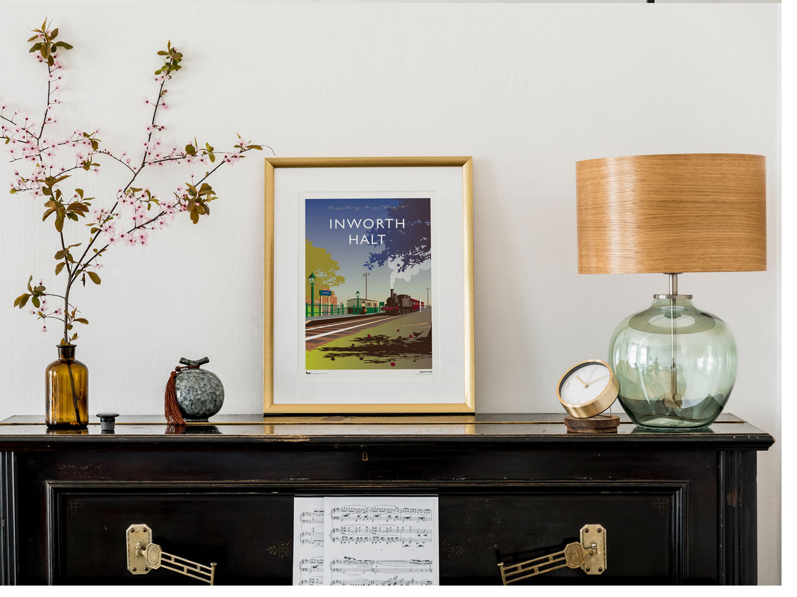 Inworth Halt Railway Station Giclée Print