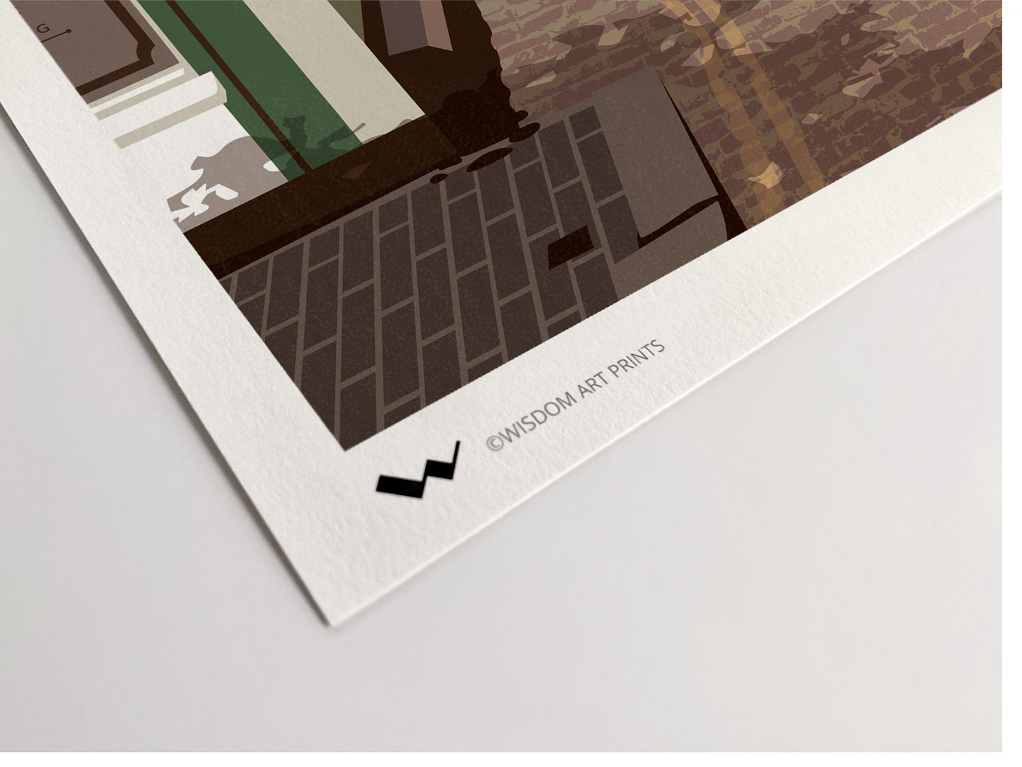 Essex illustration on 308gsm 100% cotton art paper