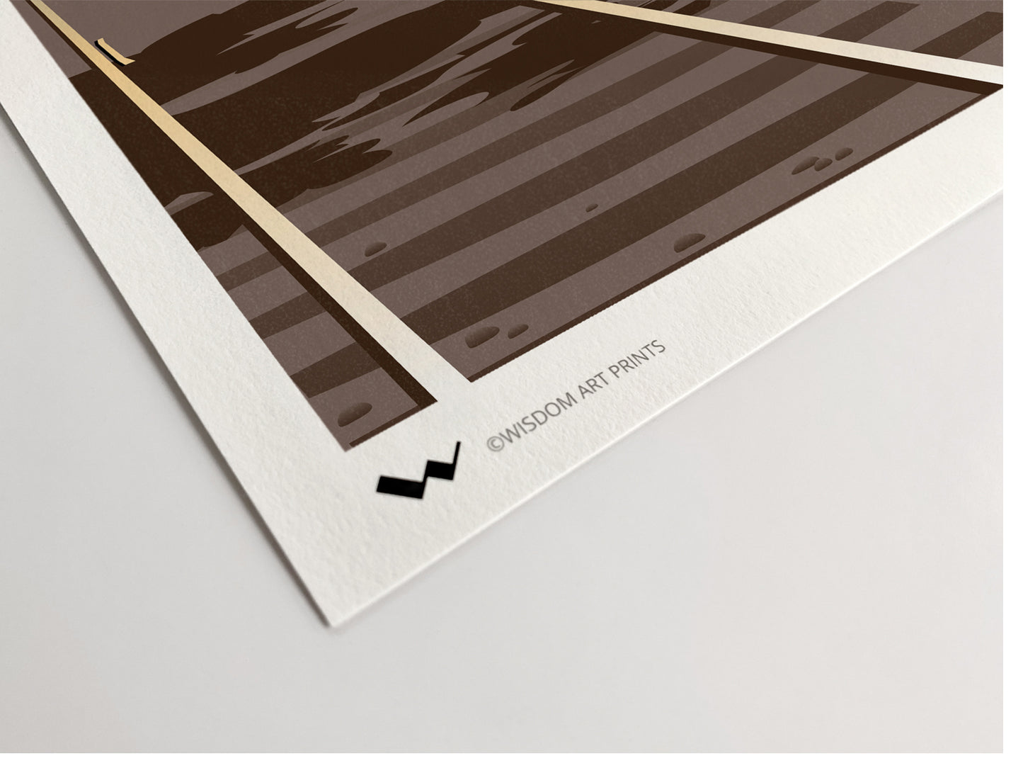 Railway art printed on 100% cotton 308gsm textured Photorag art paper