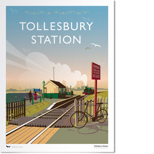 Tollesbury Railway Station Art Print