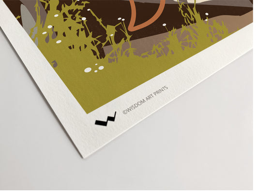 Essex illustration on 308gsm, 100% cotton art paper