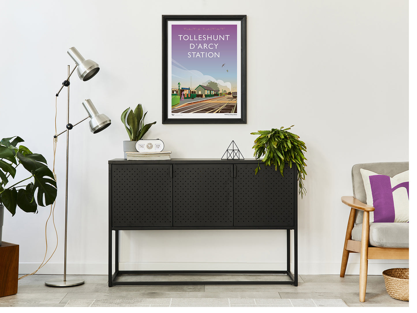 Tolleshunt D'Arcy Railway Station Giclée Print