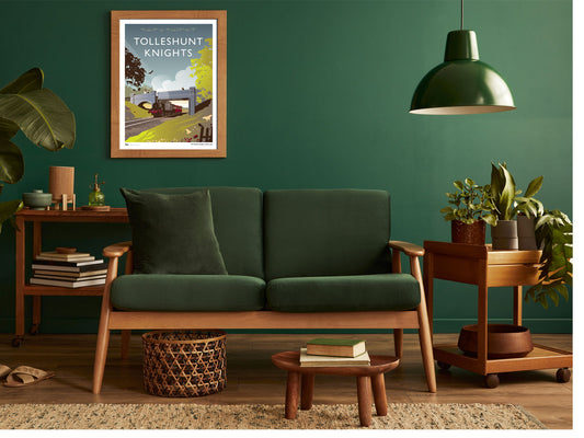 Tolleshunt Knights Railway Bridge Giclée Print