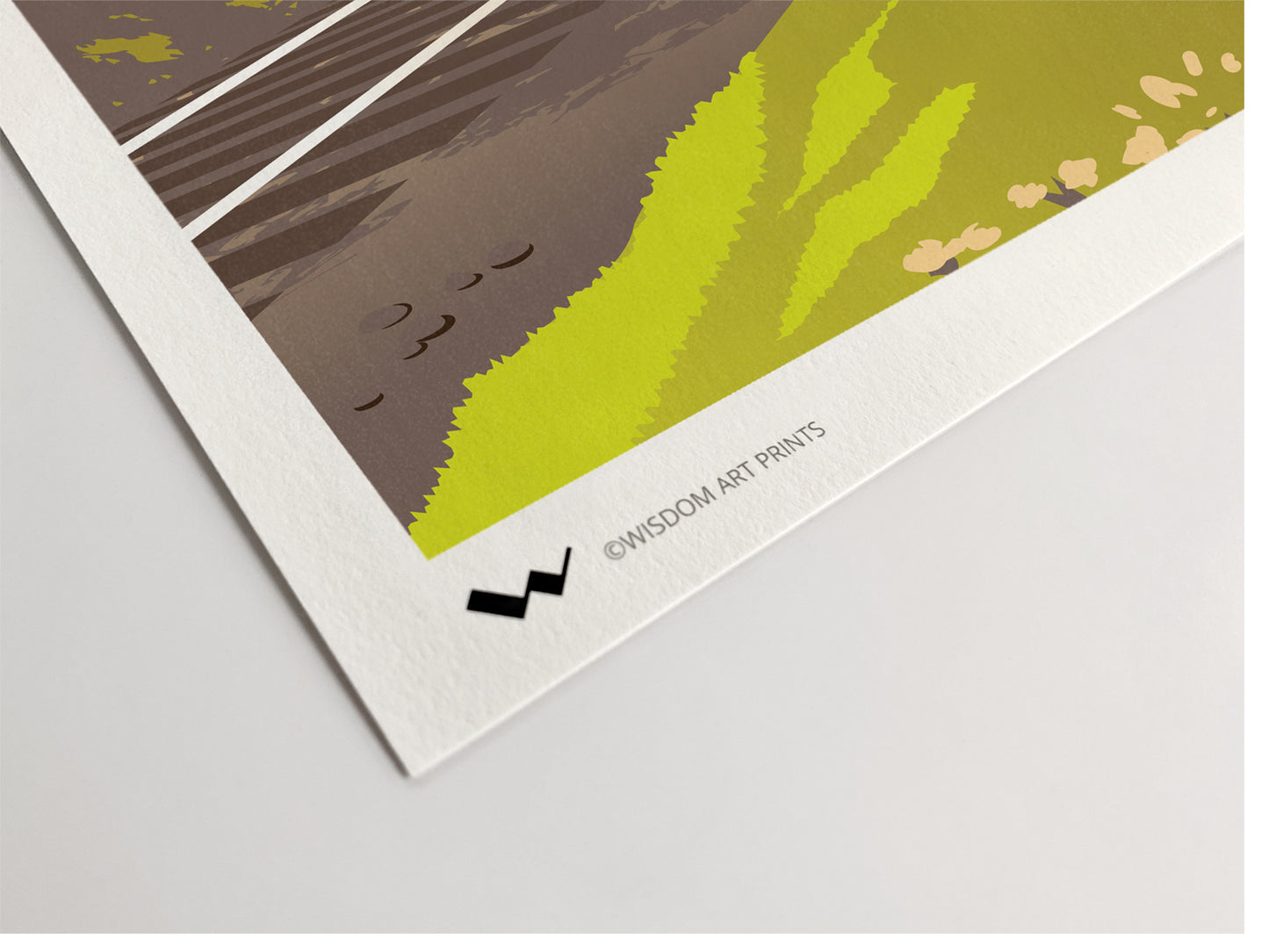 Railway art printed on 100% cotton 308gsm textured Photorag art paper