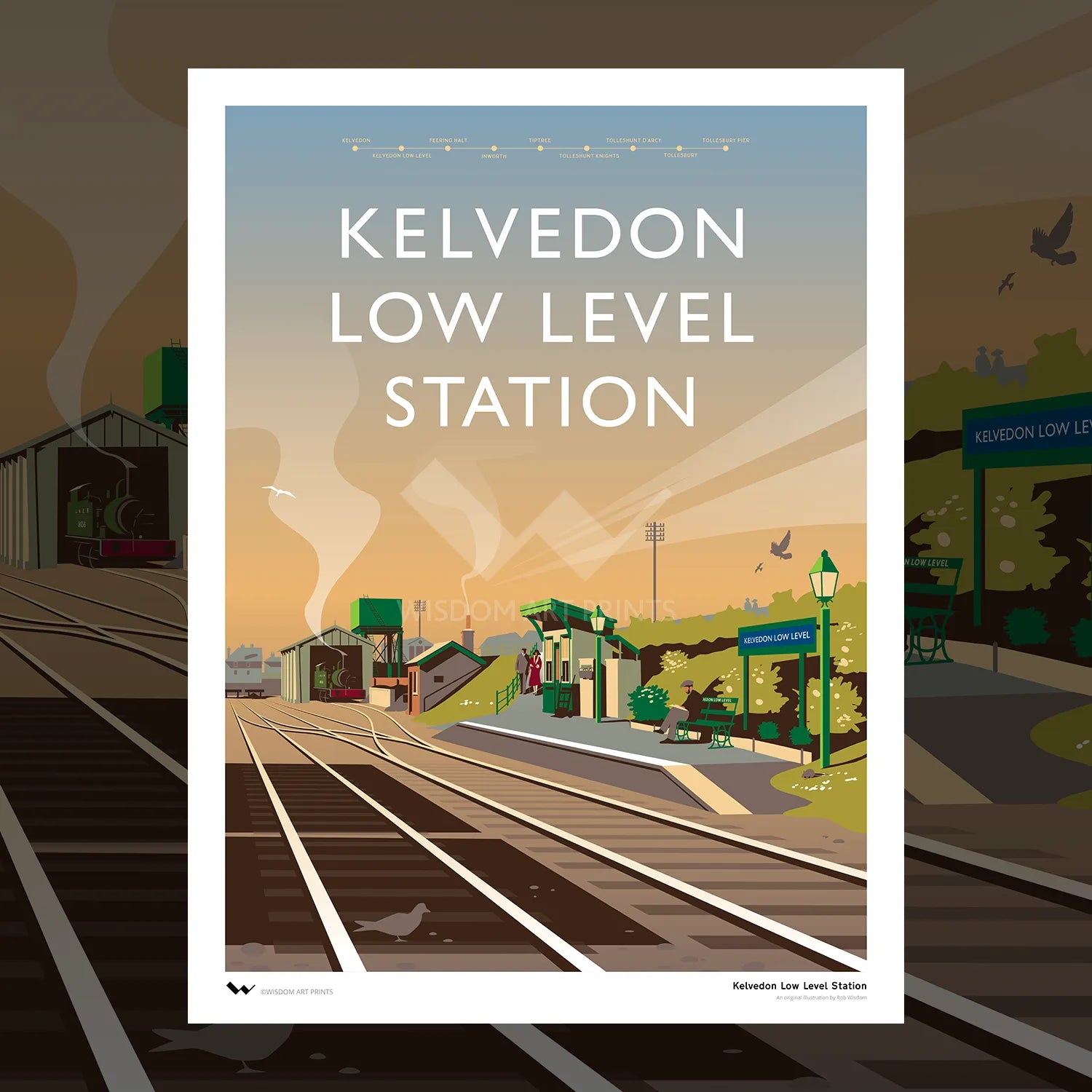 Kelvedon and Tollesbury Light Railway Art Prints