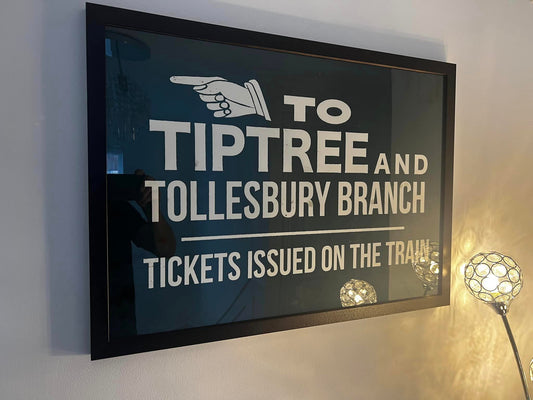 Tiptree & Tollesbury Branch Railway Sign