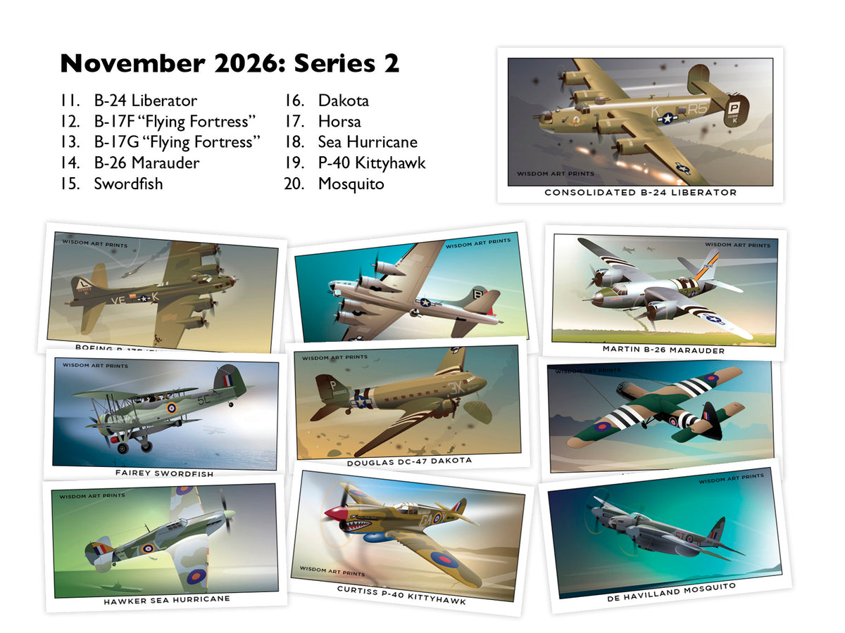 Allied Aircraft of WW2 (Series 2) Collector's Cards