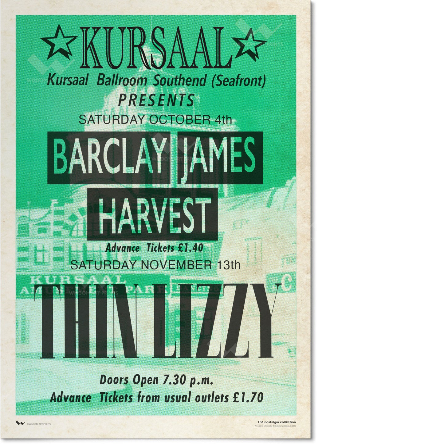 Kursaal Ballroom Poster: Barclay James Harvest and Thin Lizzy