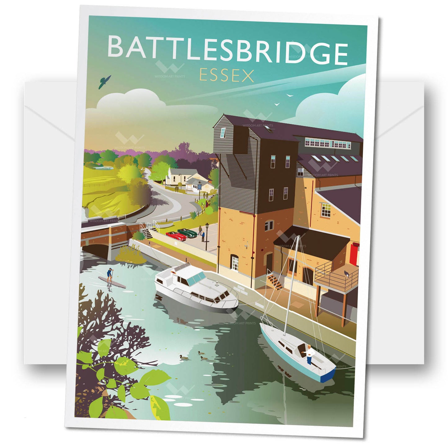 Battlesbridge, Essex Greeting Card