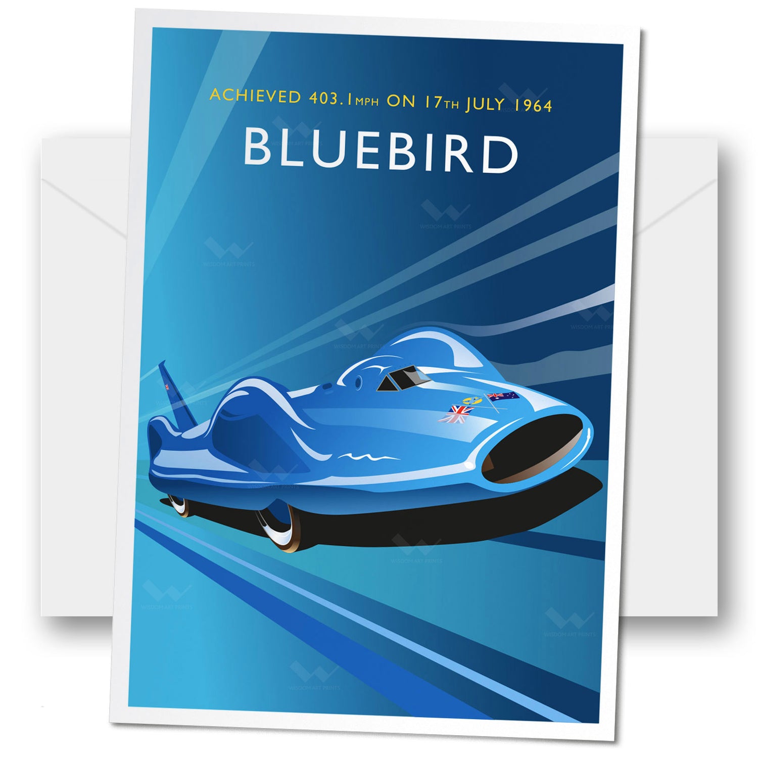 Bluebird-Proteus CN7 Greeting Card