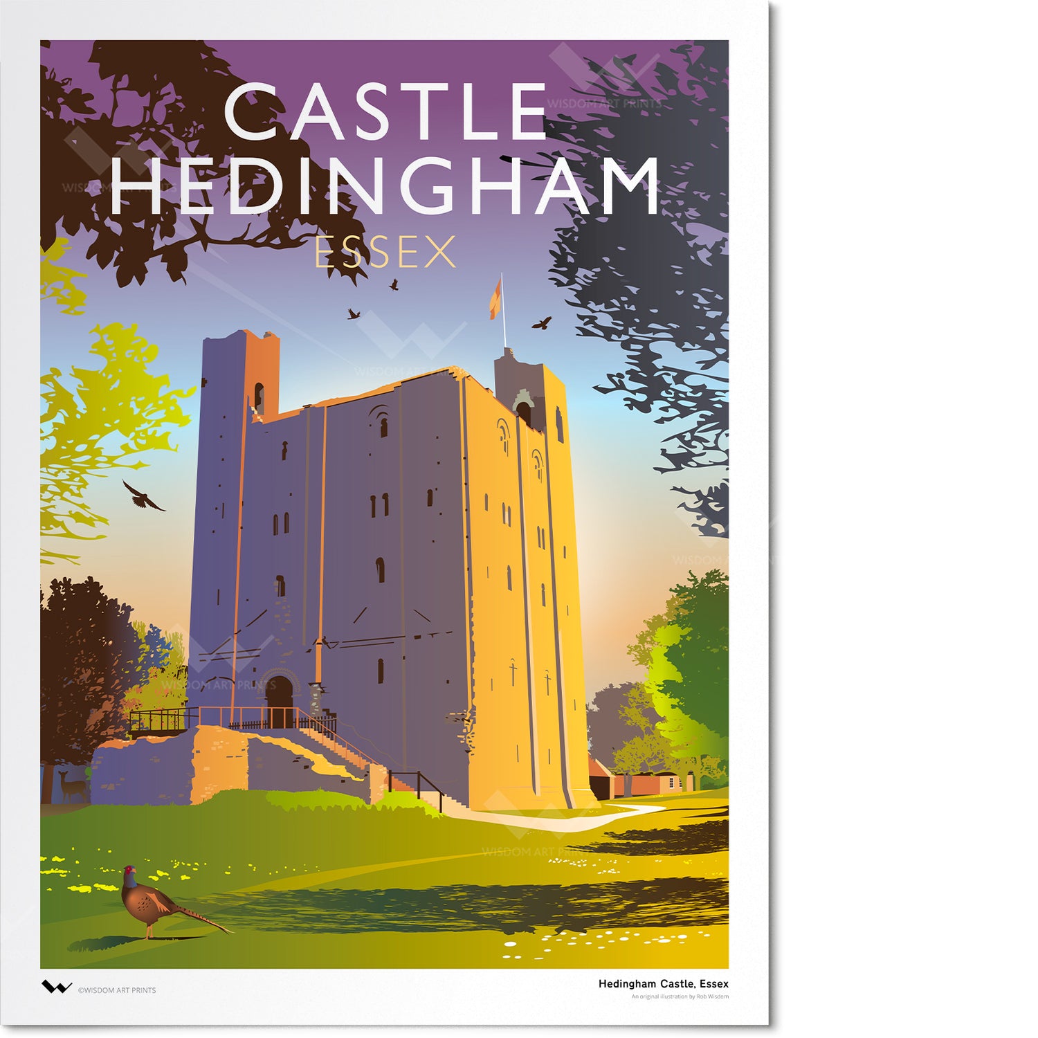 Castle Hedingham Art Print
