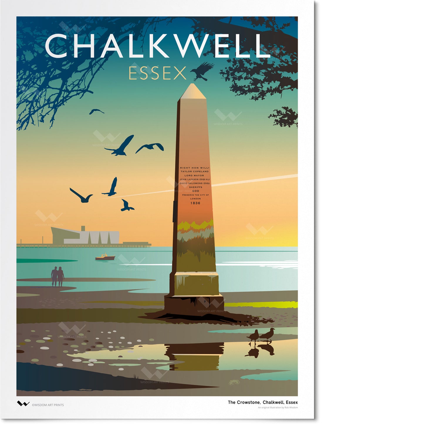 The Crowstone, Chalkwell, Essex Art Print