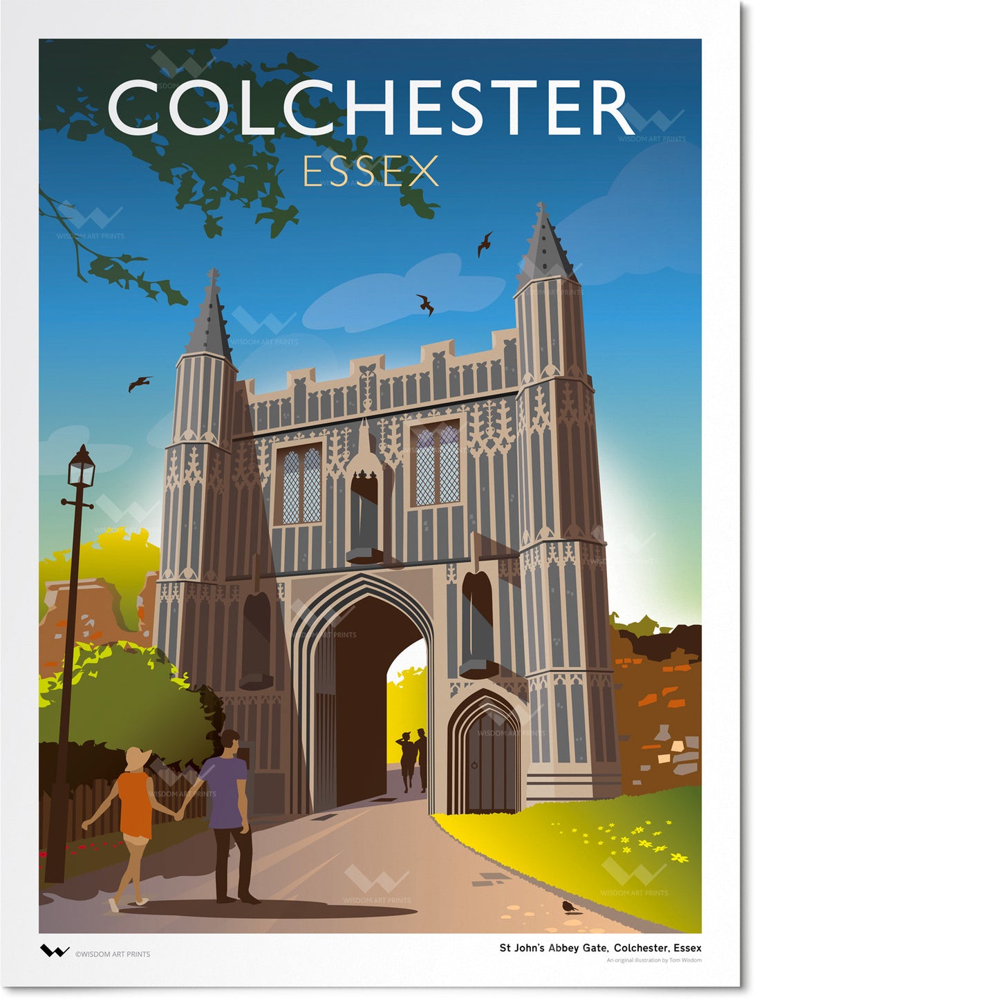 St John's Abbey Gate, Colchester, Essex Art Print