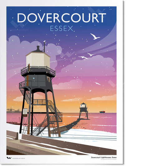 Dovercourt Lighthouses, Essex (Christmas)