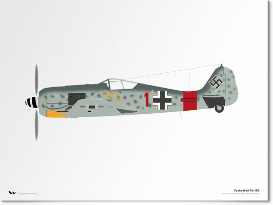 Focke-Wulf Fw190 Art Print