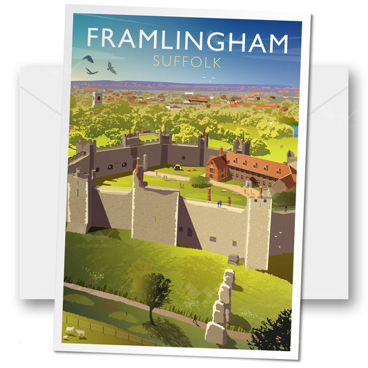 Framlingham Castle Greeting Card