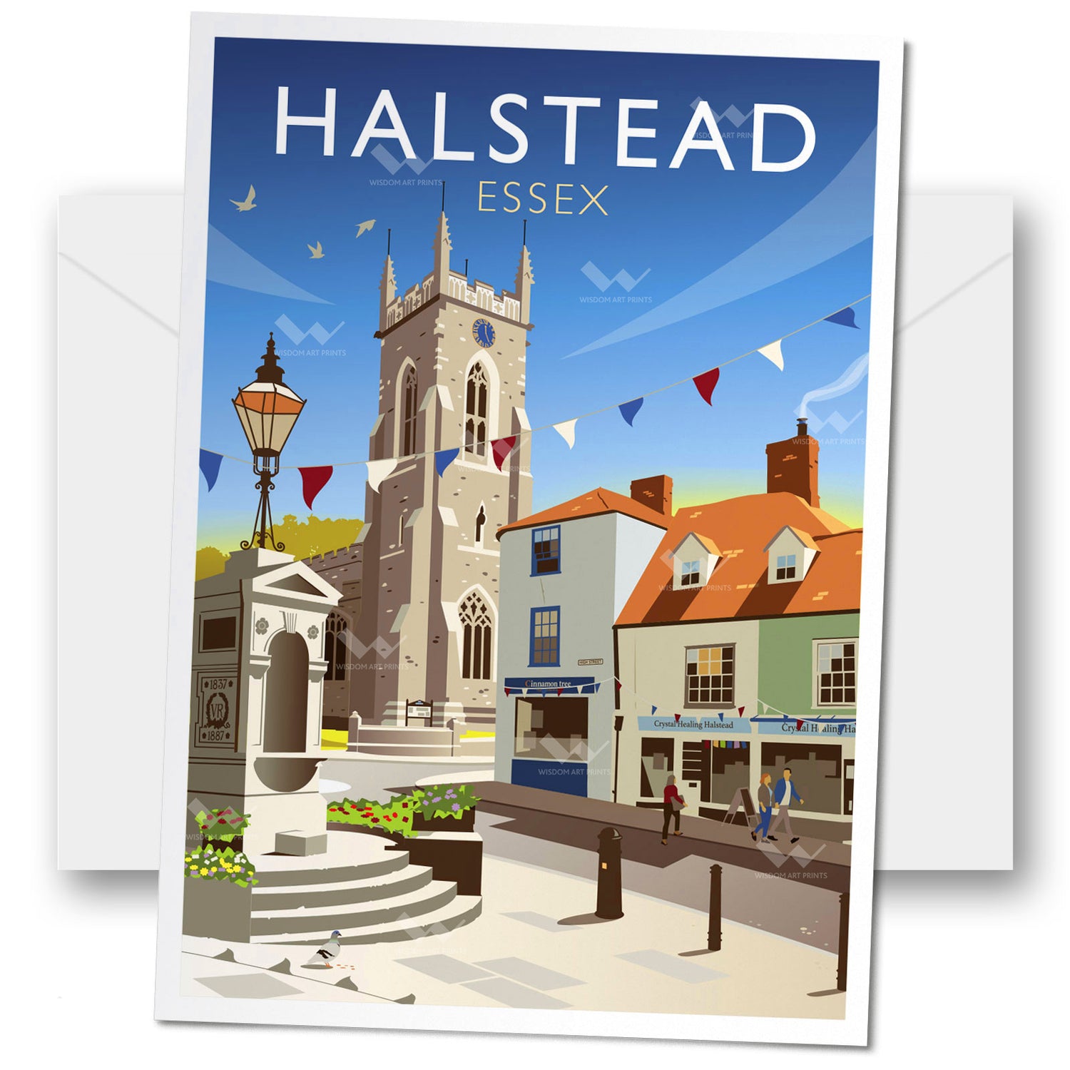 Halstead, Essex Greeting Card A5