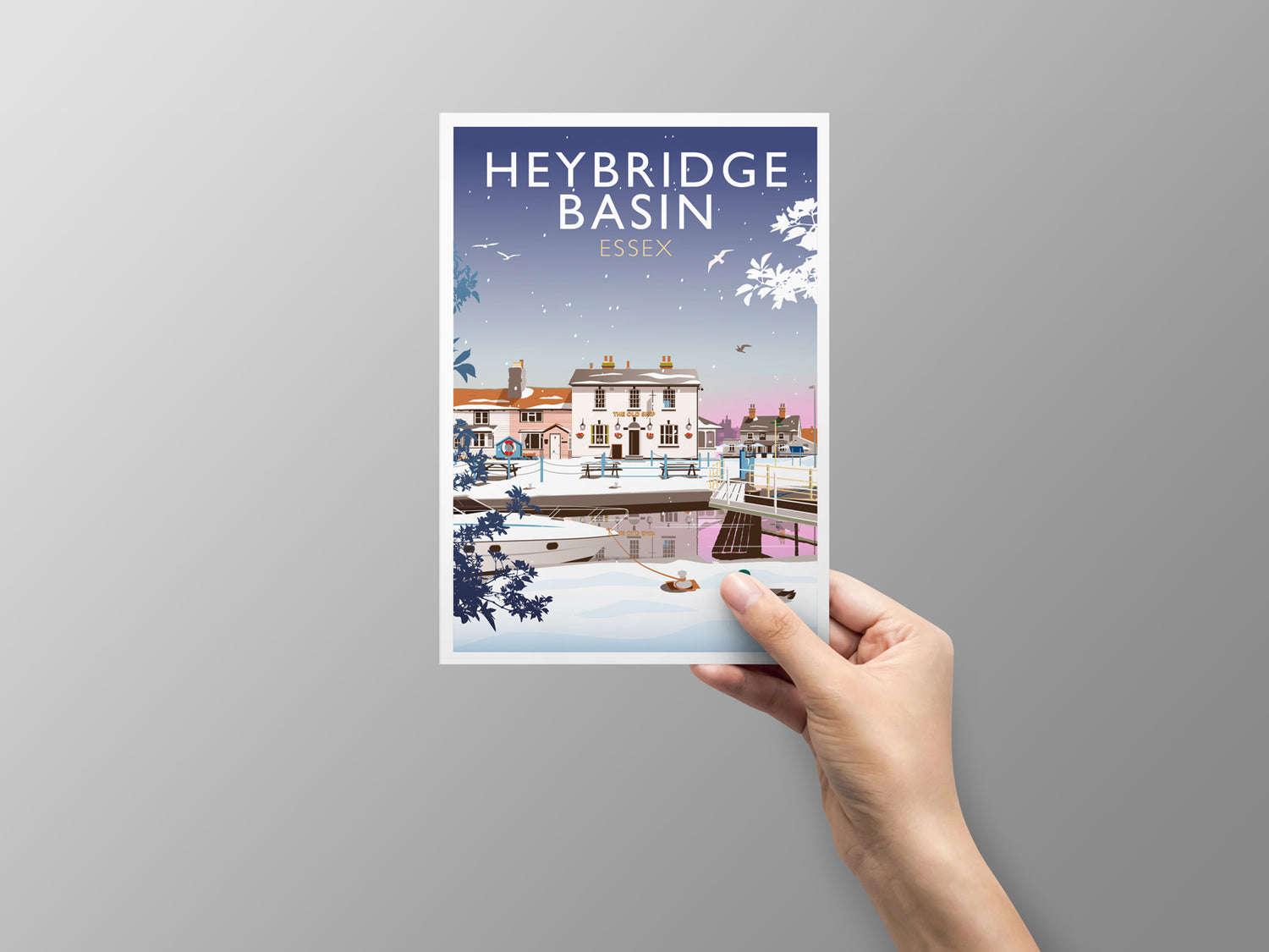 Essex, Heybridge Basin Christmas Card