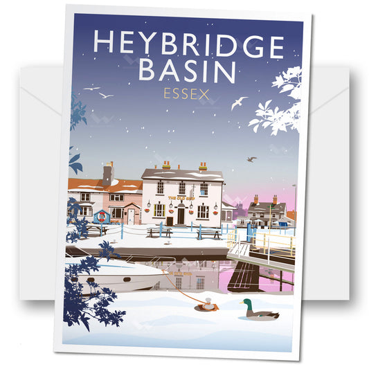 Heybridge Basin, Essex Christmas Card