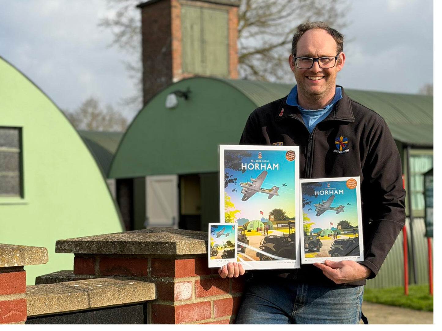 Horham art prints and postcards, available on-site at the 95th Bomb Group museum in Horham.