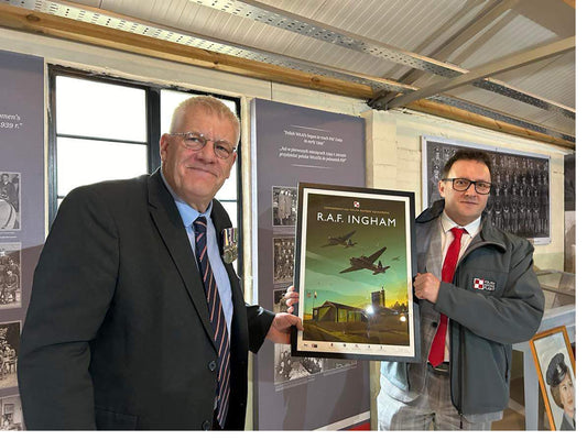 Our illustration was presented to Polish dignitaries by PHF Volunteer Andy Dziegiel