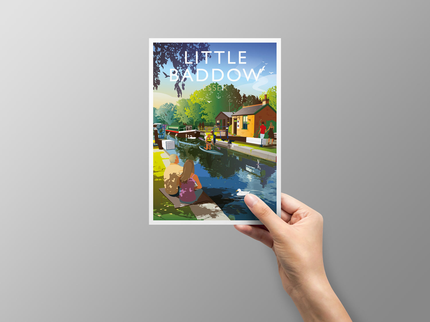 Paper Mill Lock Greeting Card