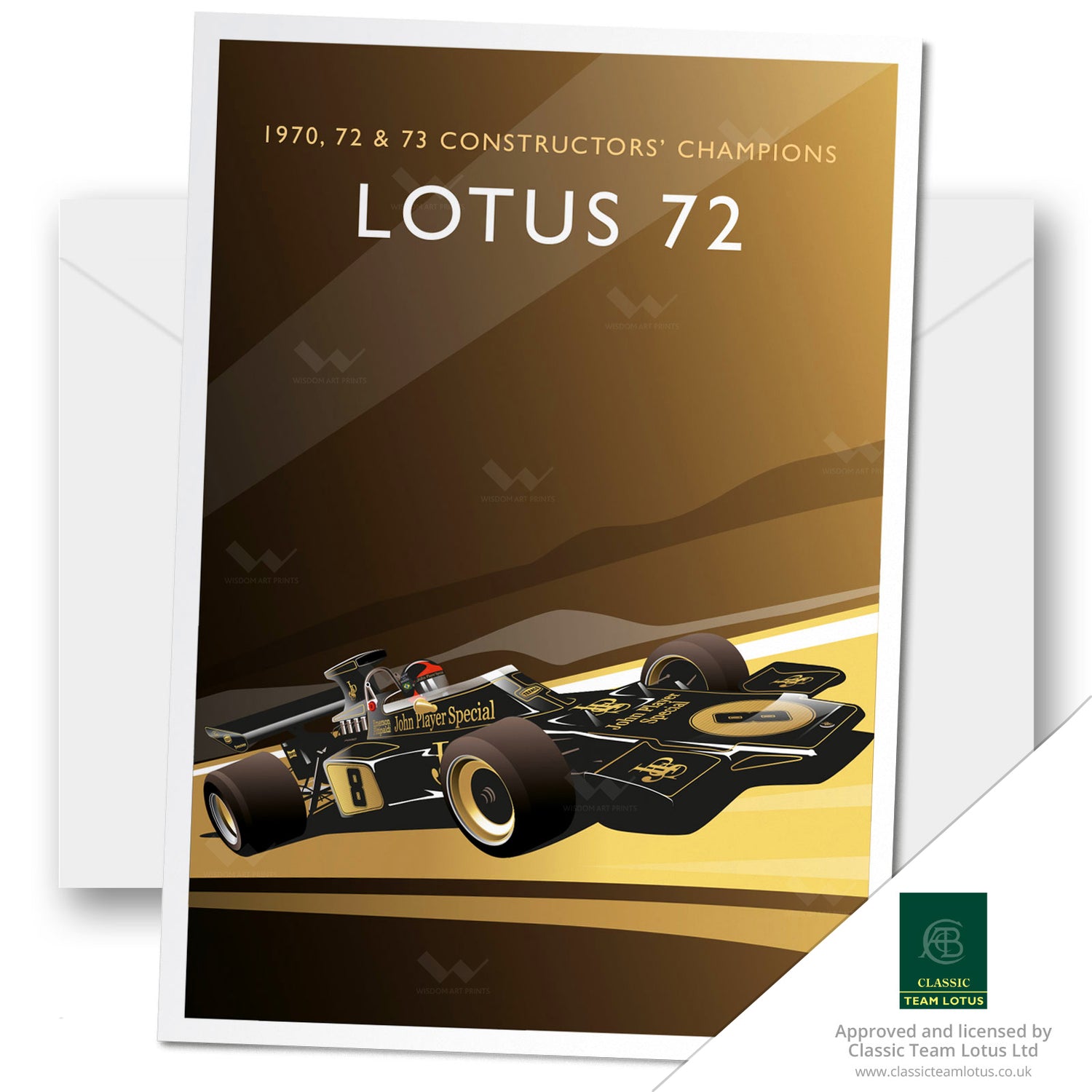 Lotus 72 Greeting Card