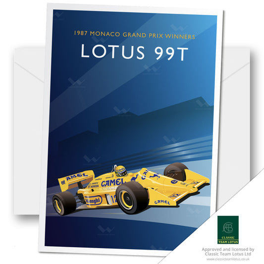 Lotus 99T Greeting Card