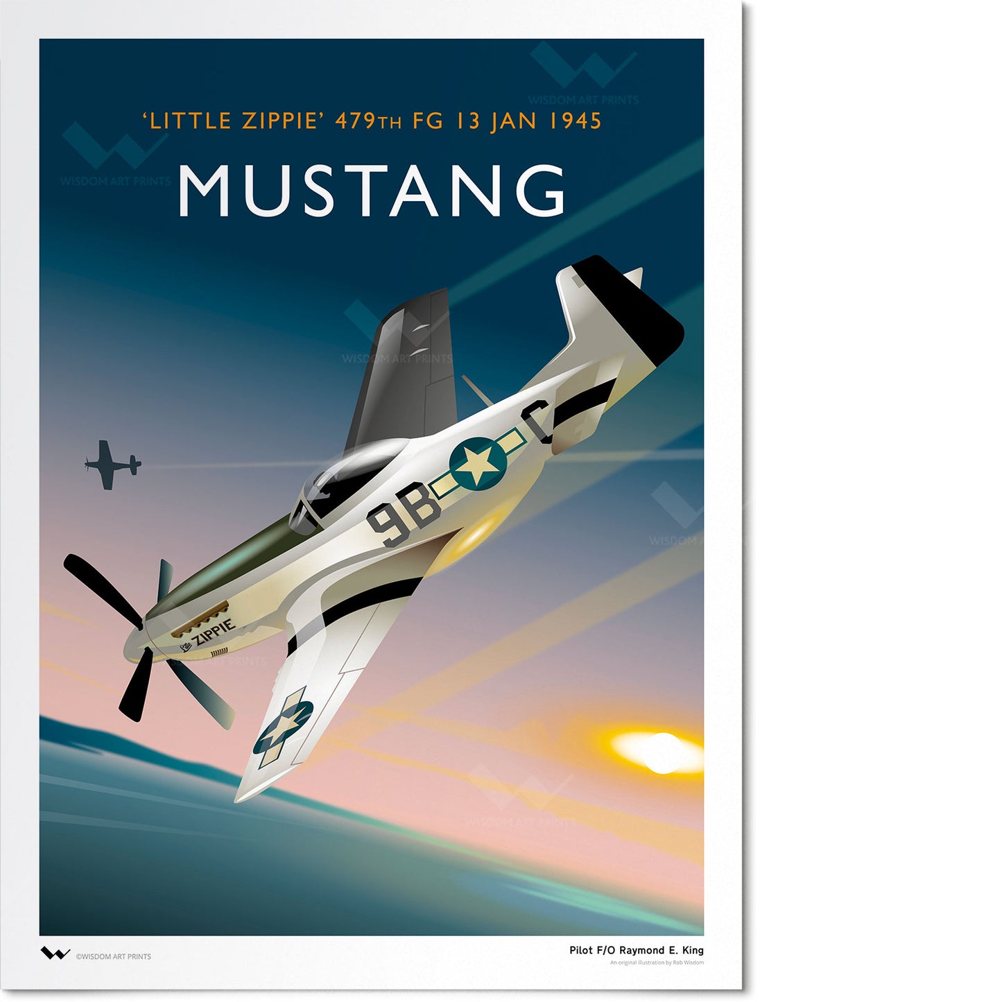 P-51D Mustang 'Little Zippie' Art Print