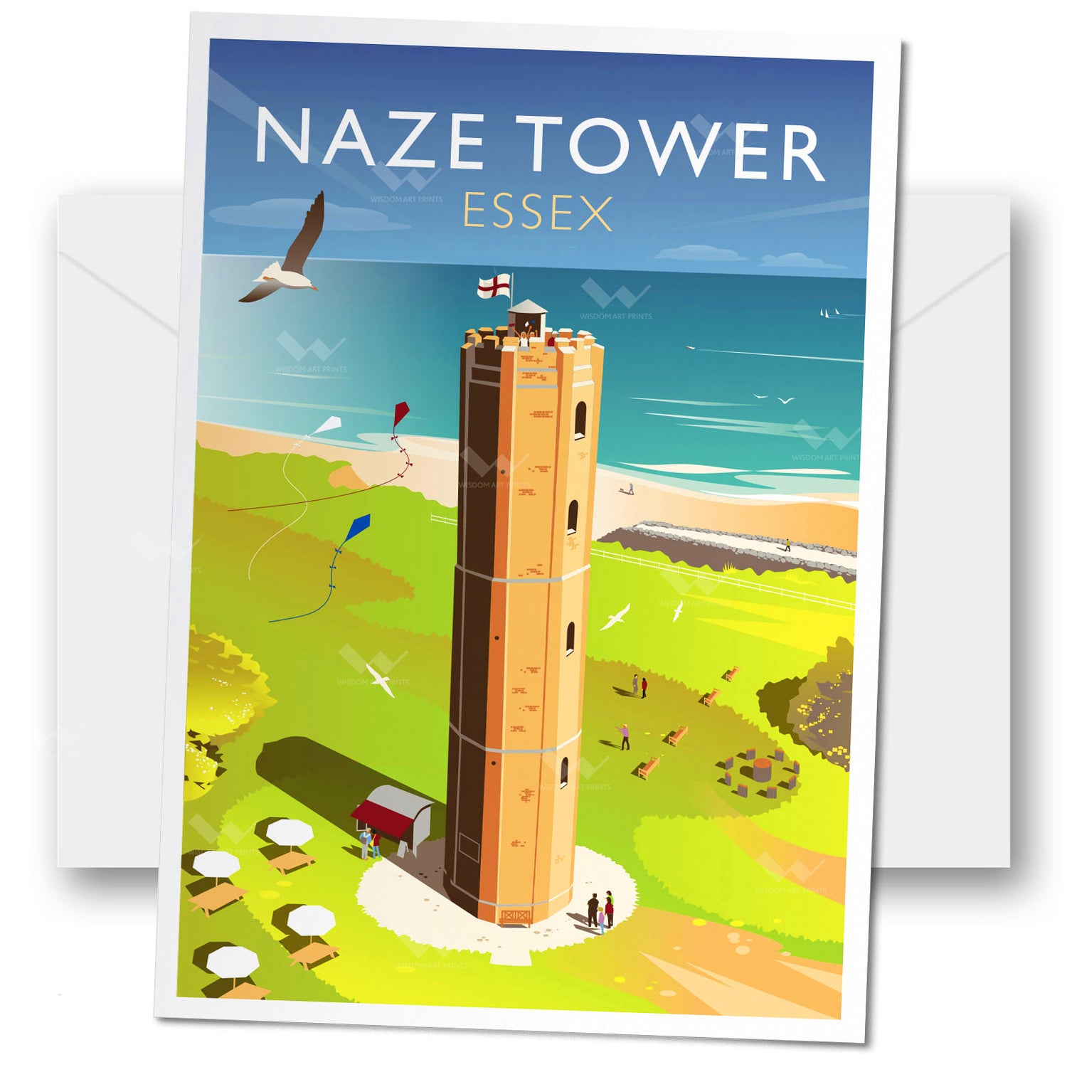 Naze Tower Greeting Card
