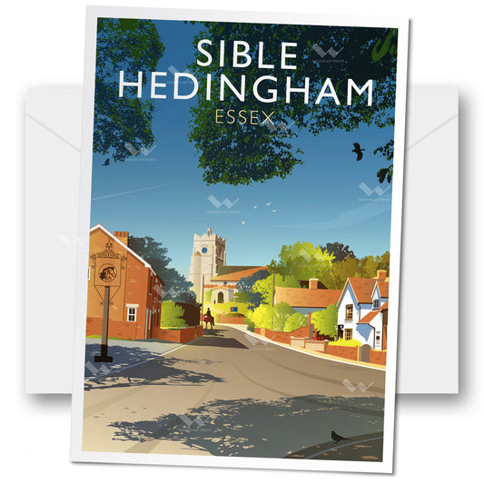 Sible Hedingham, Essex Greeting Card