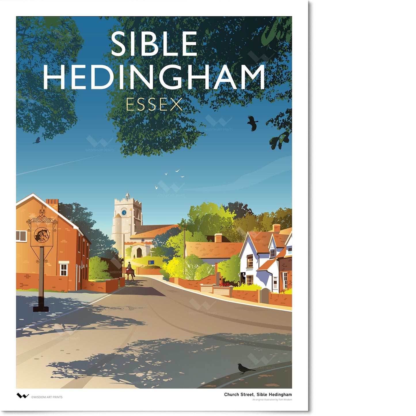 Sible Hedingham, Essex Art Print