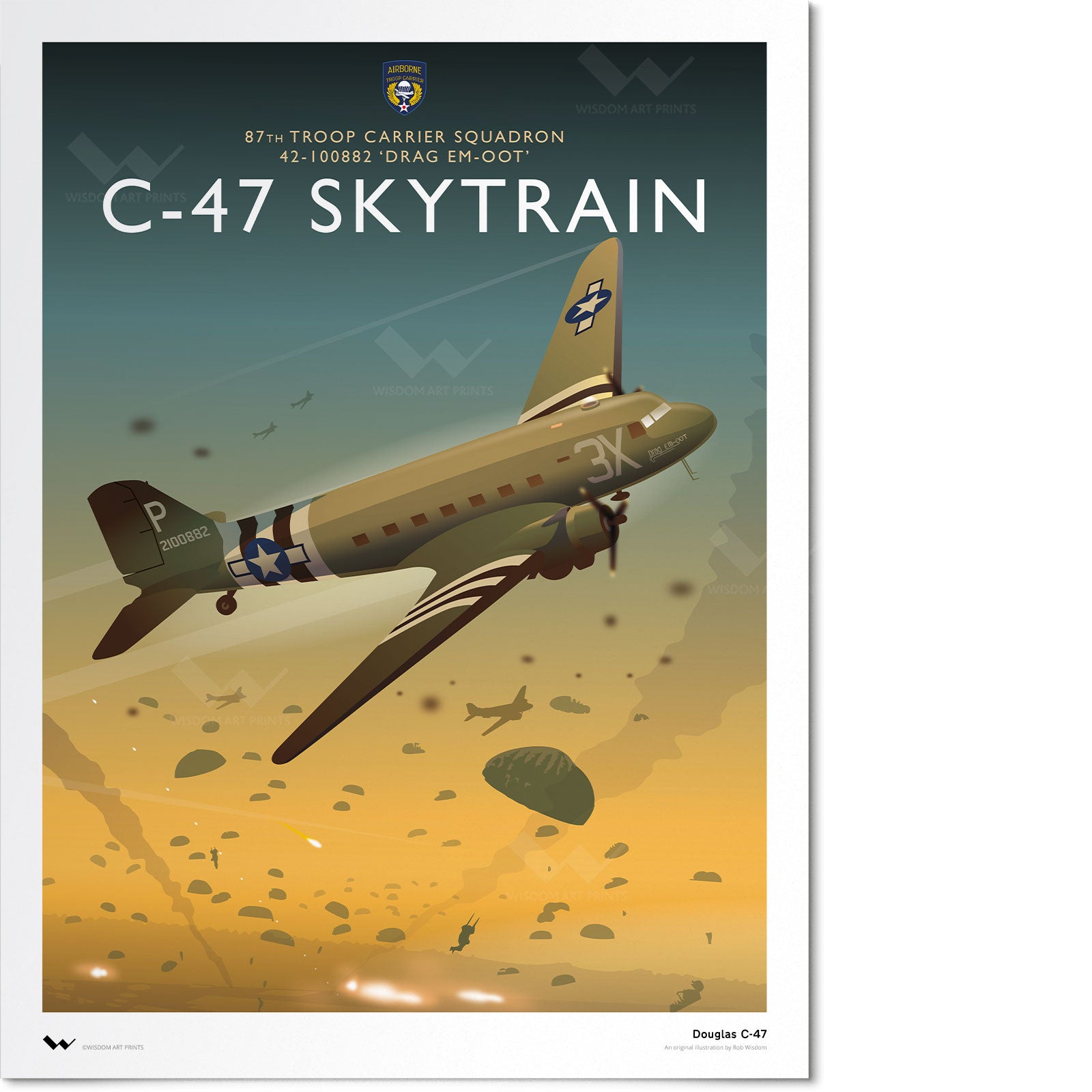 Douglas C-47 Skytrain Art Print